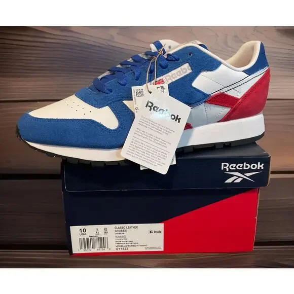 Reebok CLASSIC Leather Running Shoes Mens Size 10 New In Box Fast Shipping - Picture 4 of 10